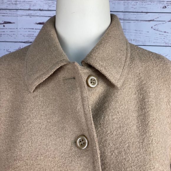 Talbots Petites Alpaca Blend Jacket in Camel Sz M - Picture 2 of 12
